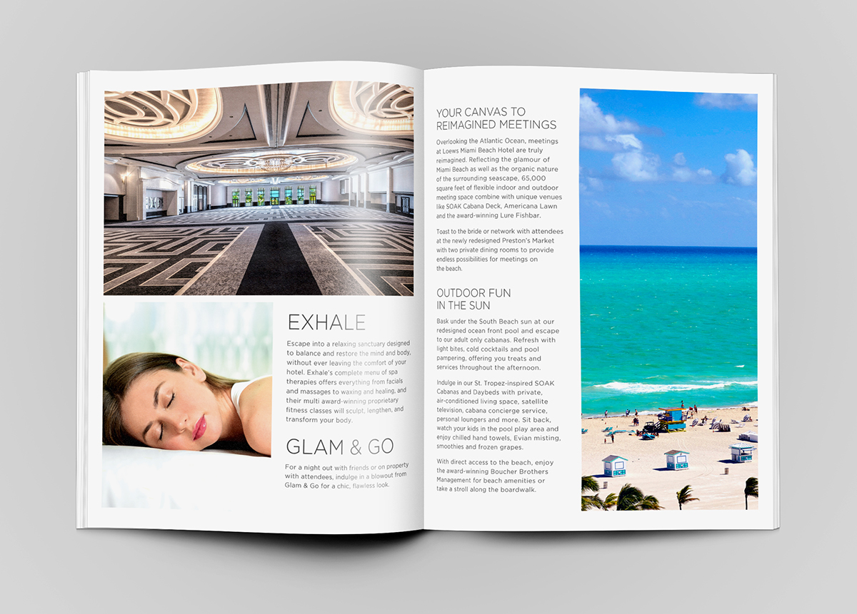 advertisement graphicdesign miami loews miami beach hotel sobe magazine