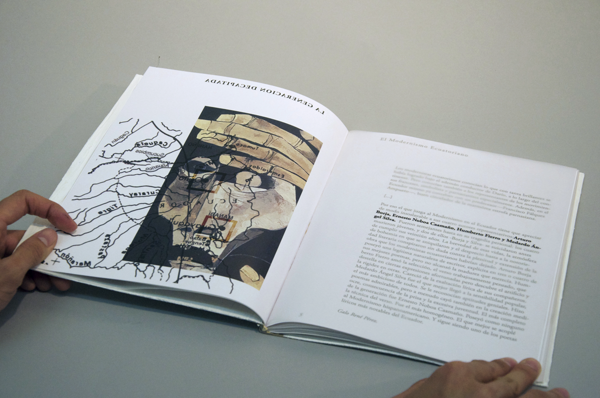 Ecuador generacion decapitada Poetry  quito guayaquil conceptual collage book epub iPad spanish english bilingual