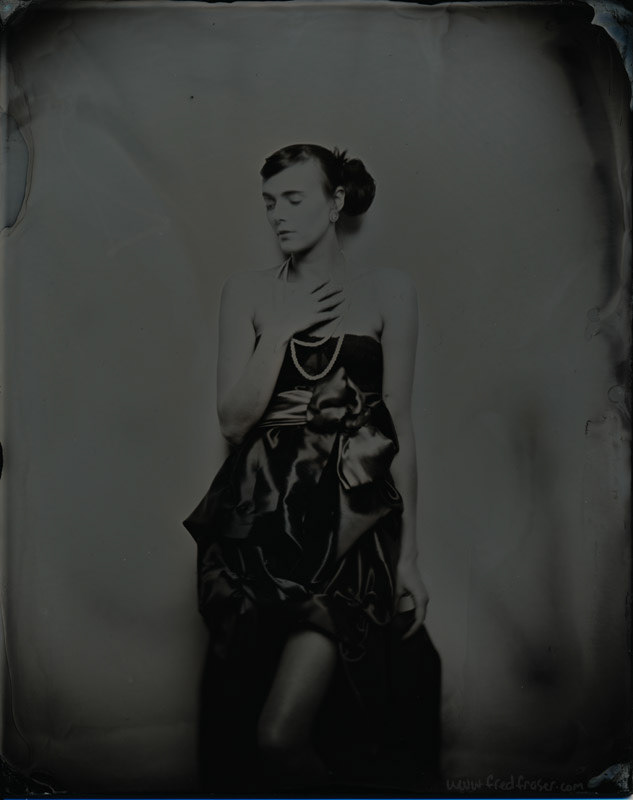 wet plate portrait collodion alt process black and white Ambrotype