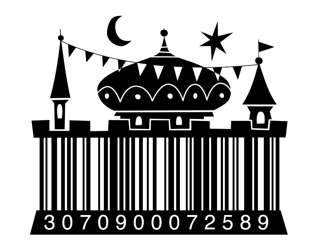 barcode UPC code illustrated customised designed Fun