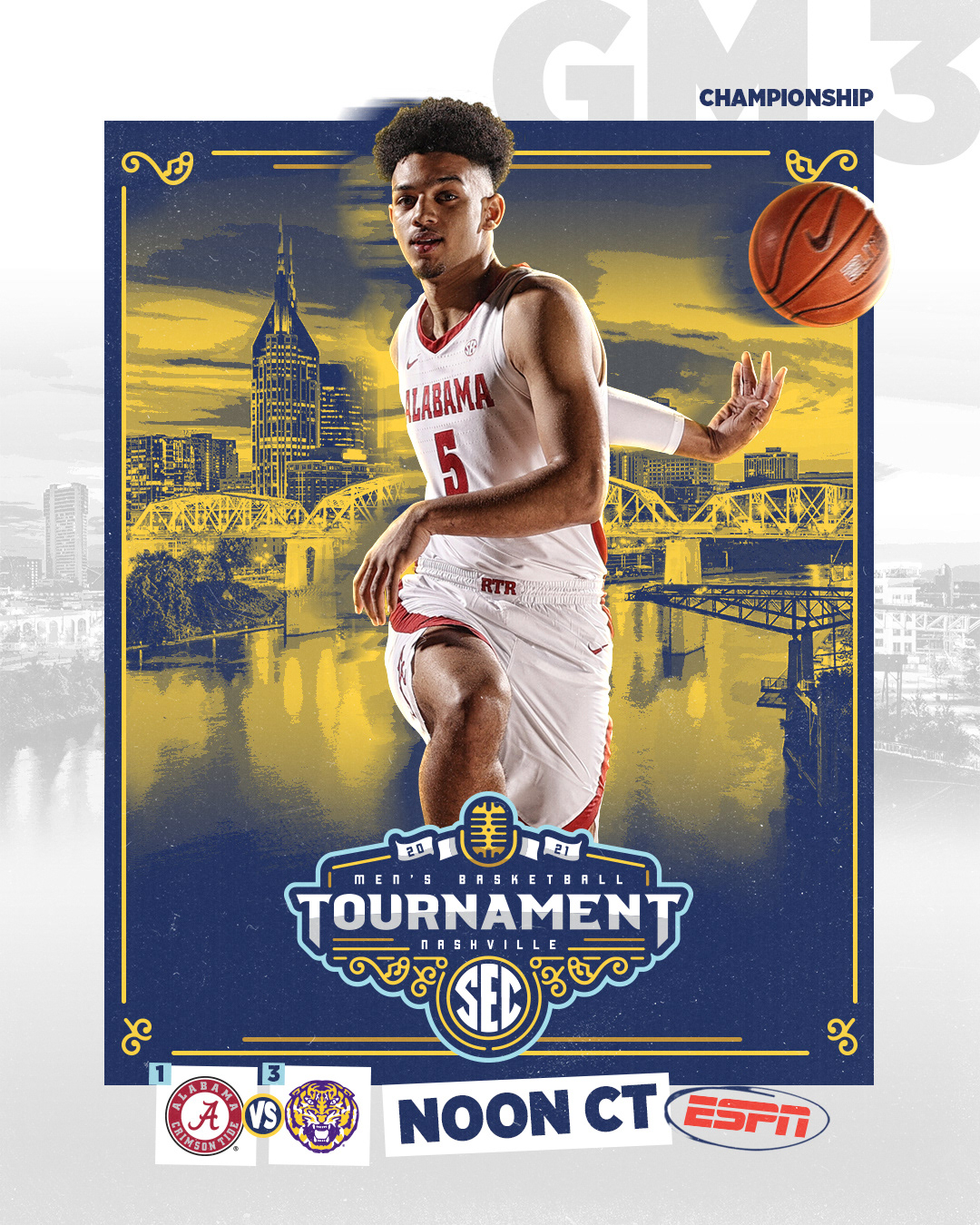 2020 21 Alabama Men S Basketball National Game Graphics On Behance
