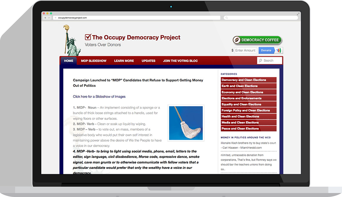 political politics protest websites