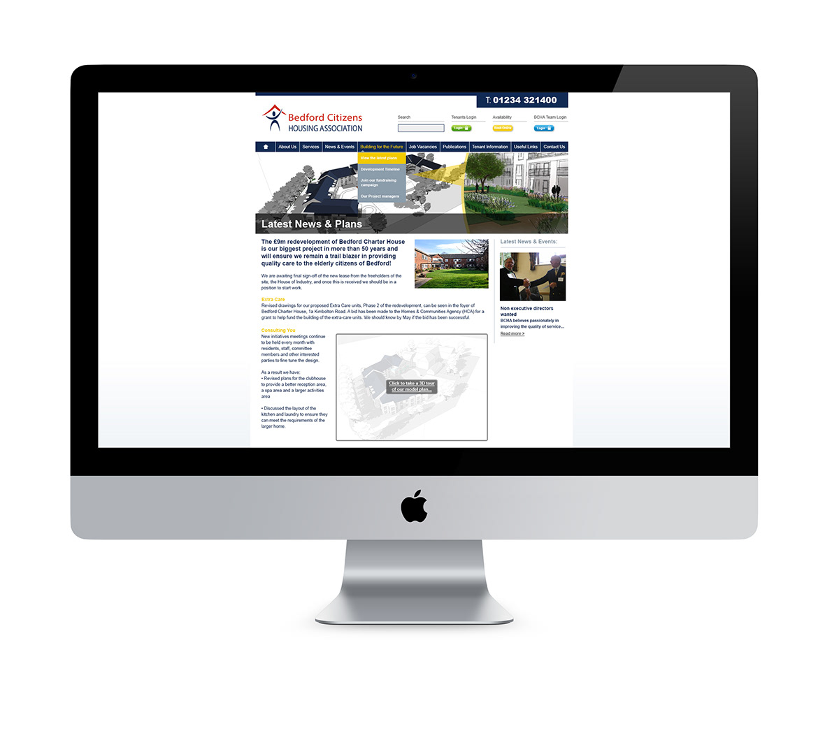 Bedford Citizens housing association Website cms