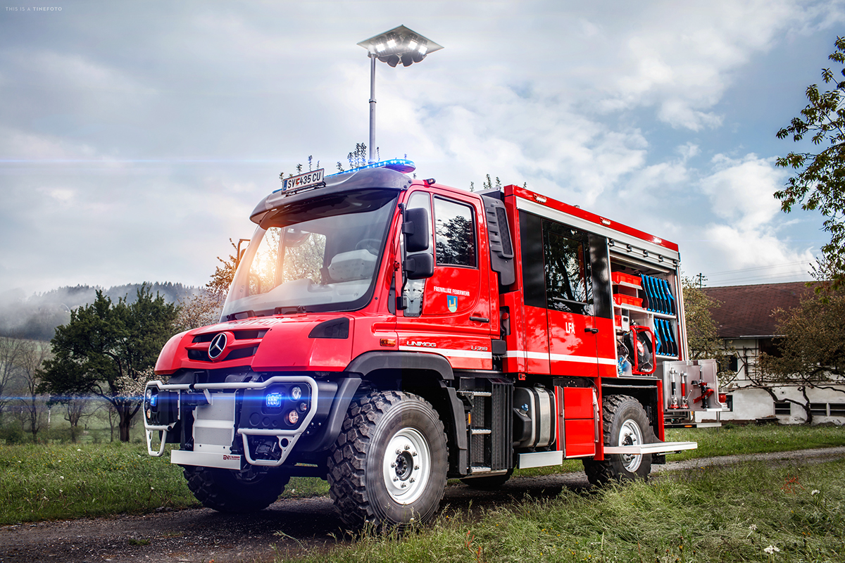 Nusser rescue Firefighter fire truck Cars Auto car tinefoto Outdoor mornig mood einsatz einsatzfahrzeug