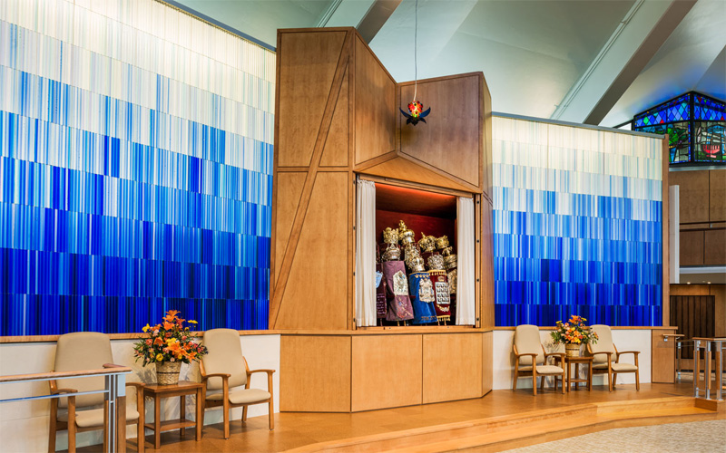 liturgical glass art religious blue feature wall glass panels glass screens glass art