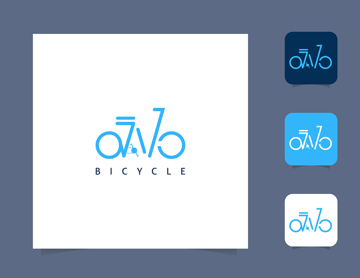 Advertising  Behance Bicycle brand company design inspiration logo shop typography  