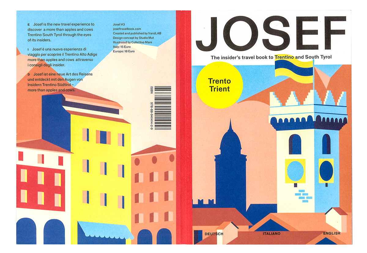 josef Travel book ILLUSTRATION  trento Colourful  editorial travelbook Italy