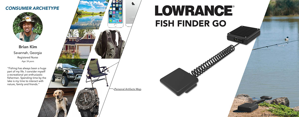 Lowrance Solidworks Raspberry Pi Adafruit Sustainability social media Adobe Photoshop adobe illustrator Adobe InDesign keyshot UX design fishing Fish Finder SCAD research