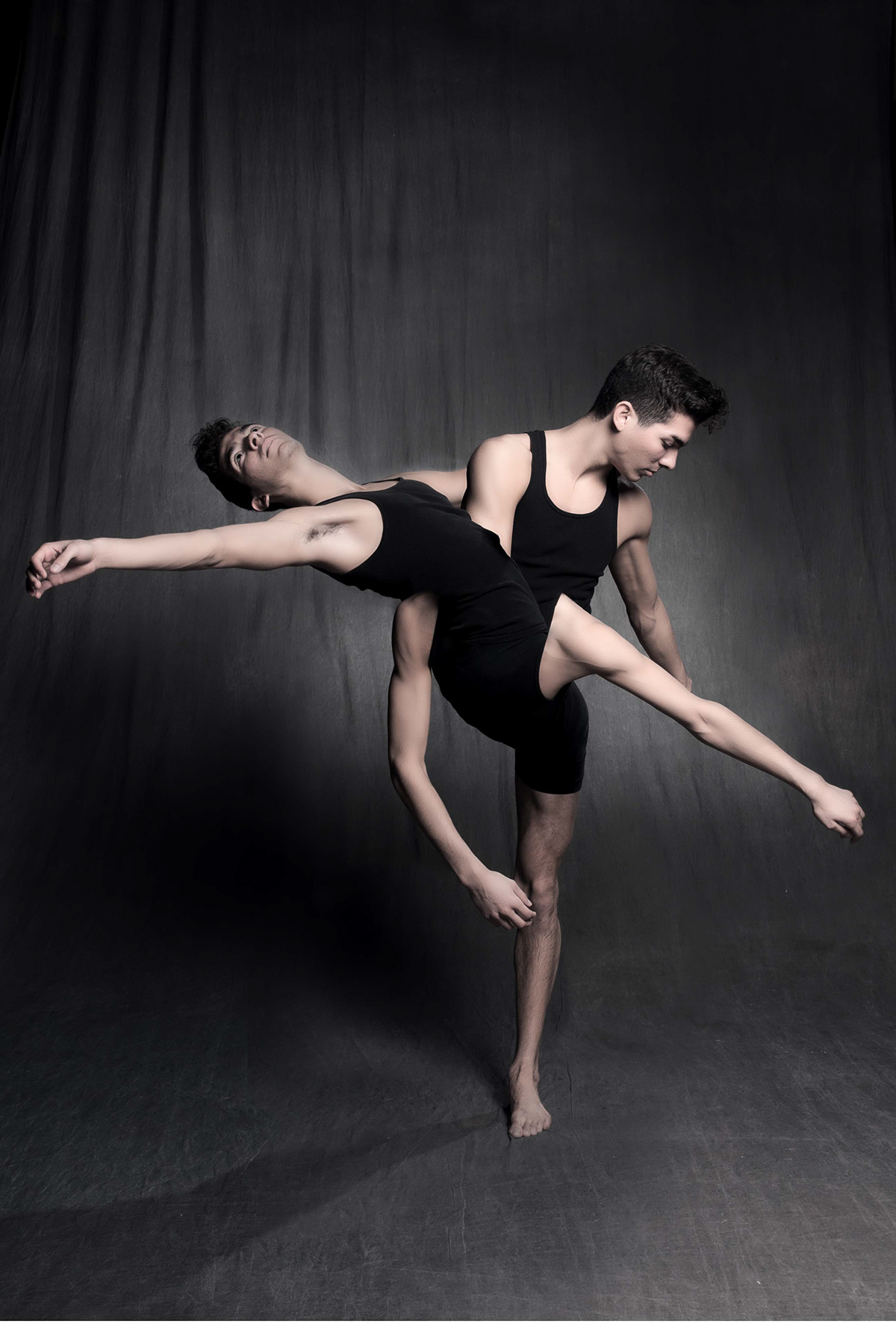 NicholasMark Backs  back project dancers  history bodies contrasting black and white Soft Colors