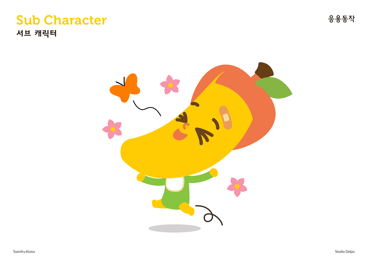 Character Sumifru banana Character design  delpic graphicdesign Banana Character