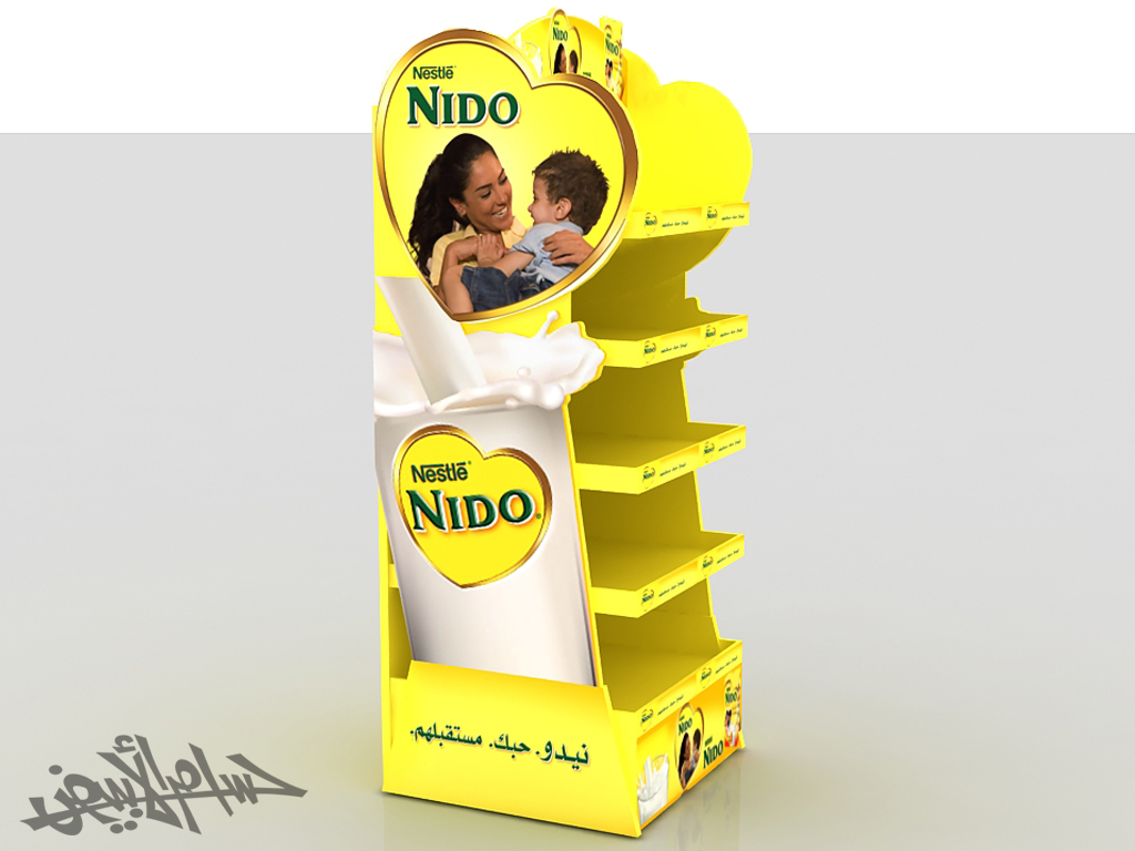 Nestle ( Nido CERELAC Nesquiek Stands ) nestle Nido Nesquiek Stand gondola booth Display