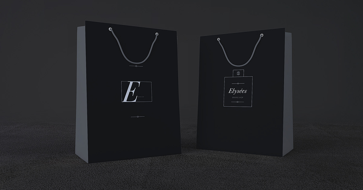 Logotype parfums Parfumes parfum brand black luxury shop lines Ratio