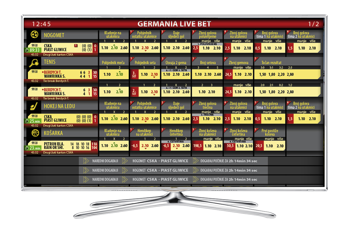 sport betting bet livebet live bet TV Screen live