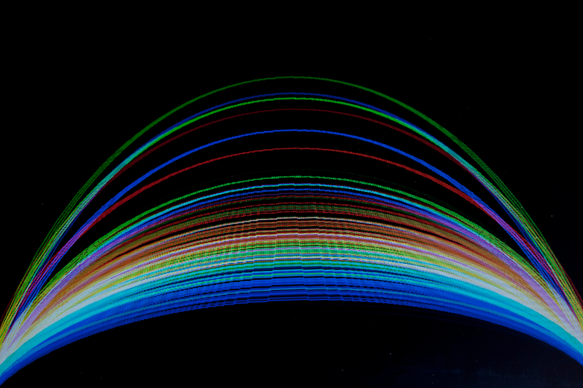 silence noise light darkness RGB spectrum rainbow reflection Analogue digital