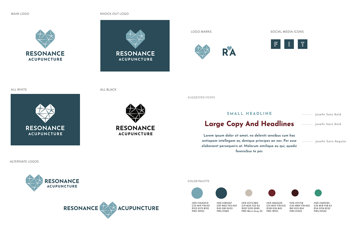 acupuncture Brand Design brand identity branding  Branding design business card graphic design  letterhead logo Logo Design