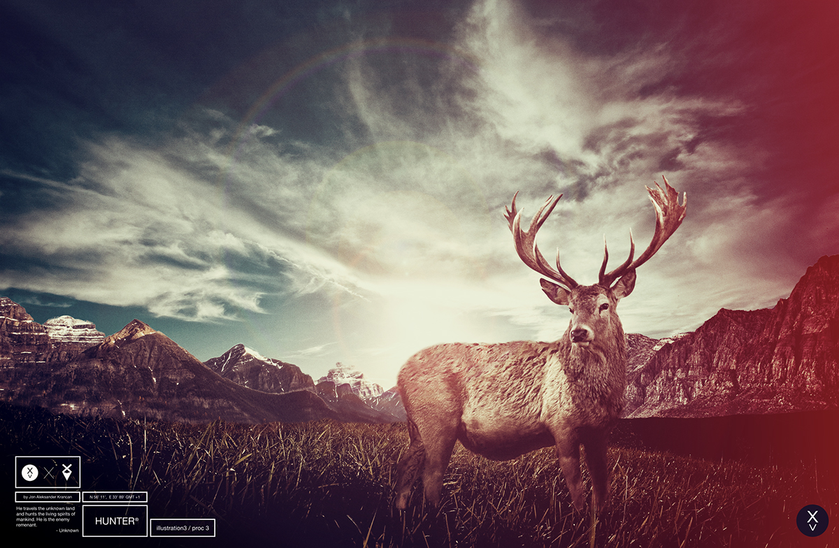 the wild hunt reindeer short film deer illustration identity