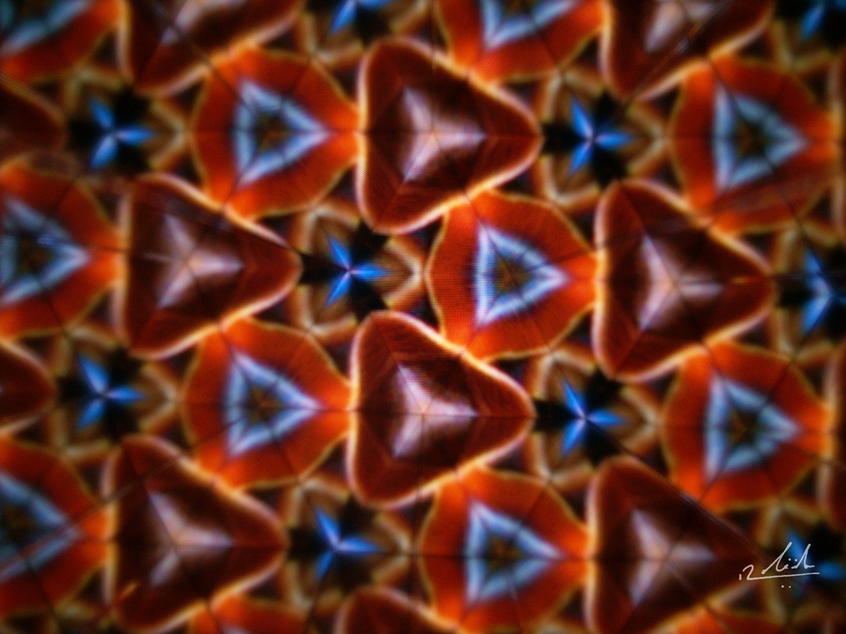 kaleidoscopio triangulos copos de nieve Fotos Fotografia Psicodélico