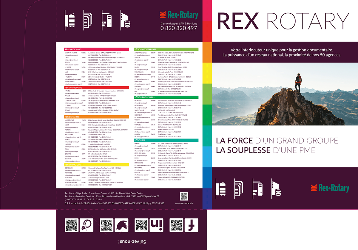 brochure print RexRotary design