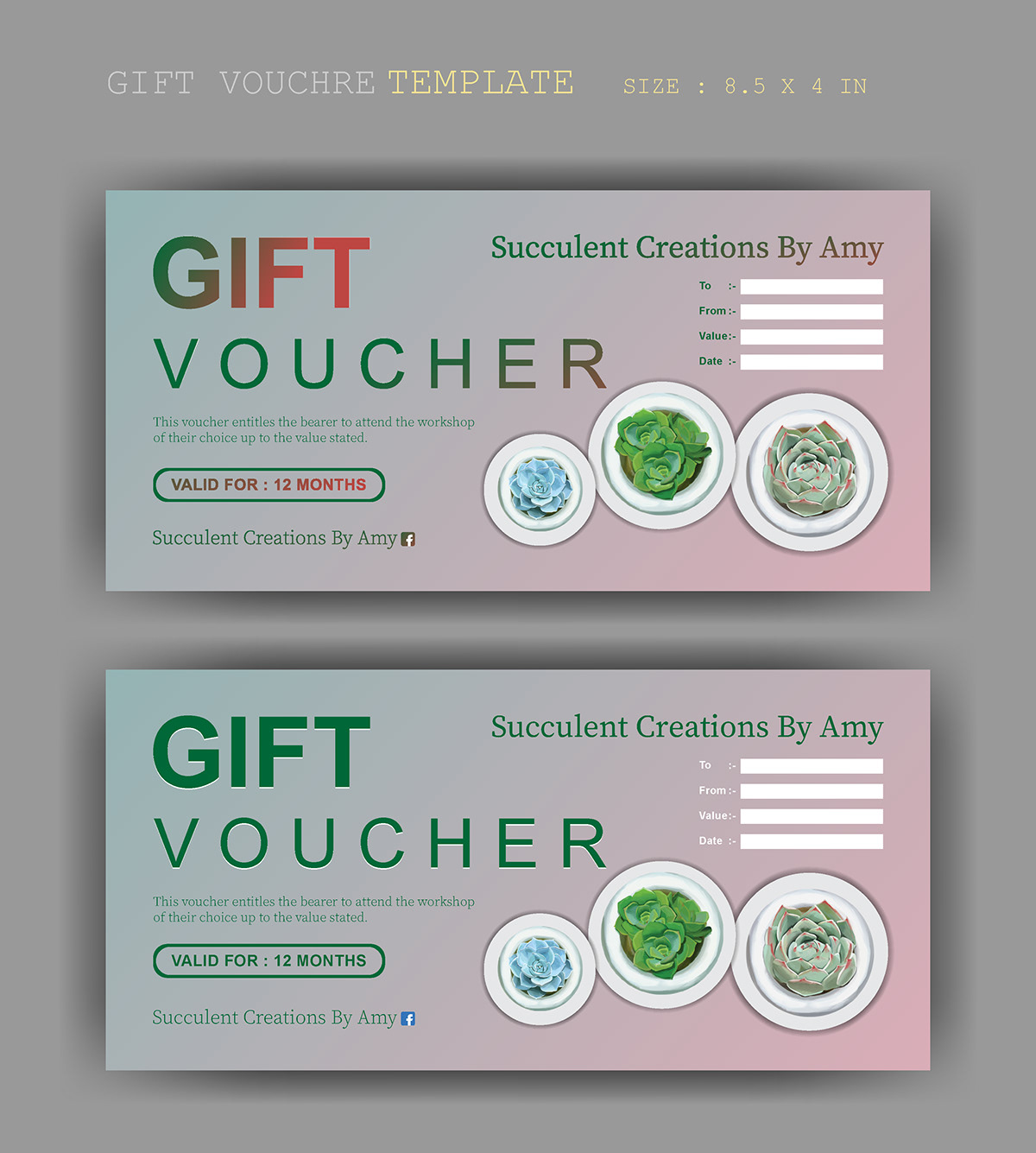 business card COUPON creative gift gift voucher offer promo sale voucher