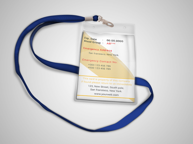 id card CMYK print reay corporate Office