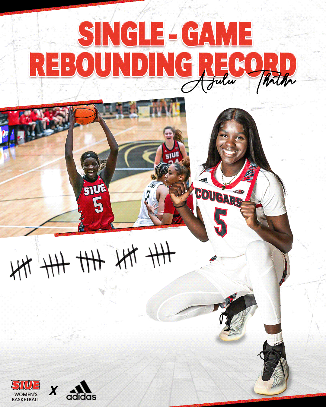 basketball design College Basketball SIUE record rebounding