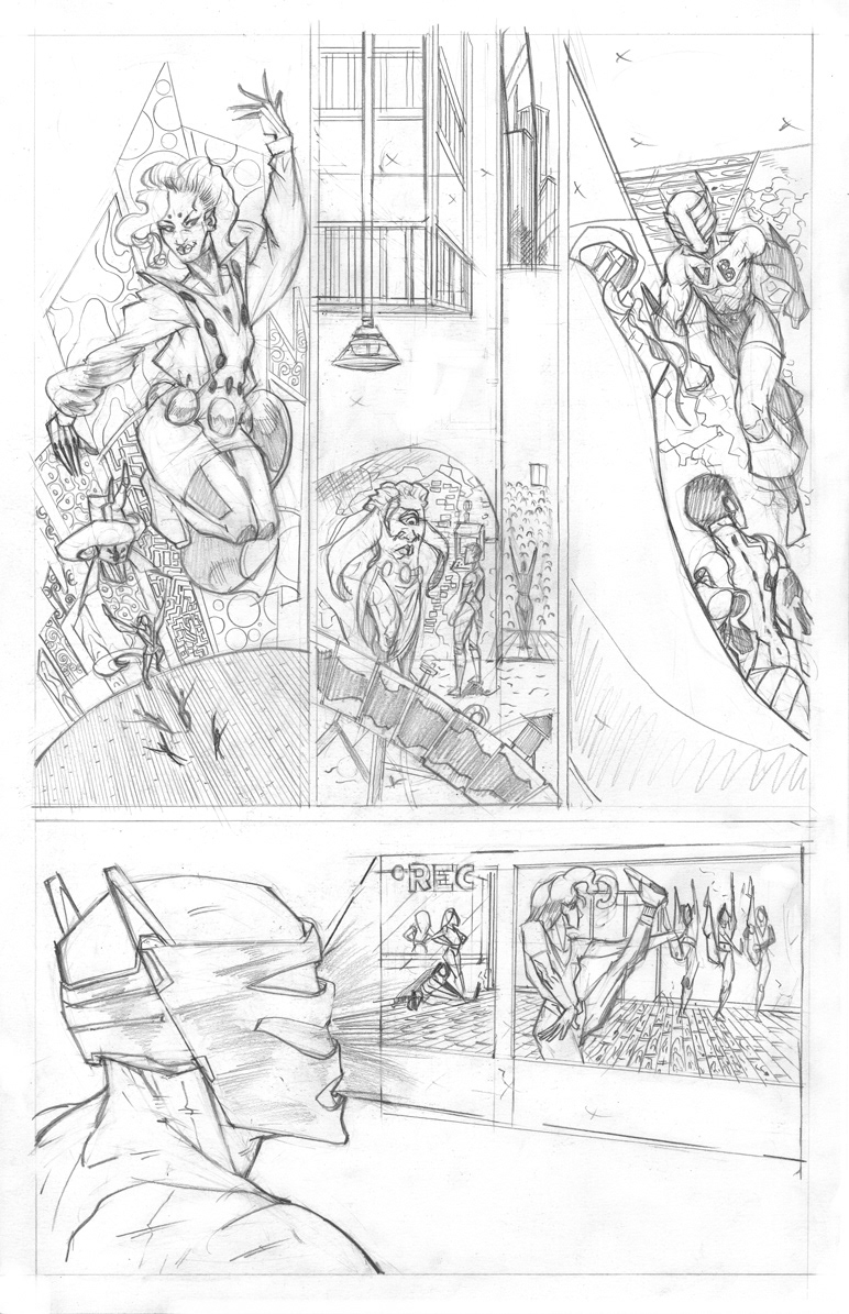 Sequential Art comics DANCE   Comic pencils Penciled Pages origin story madethis