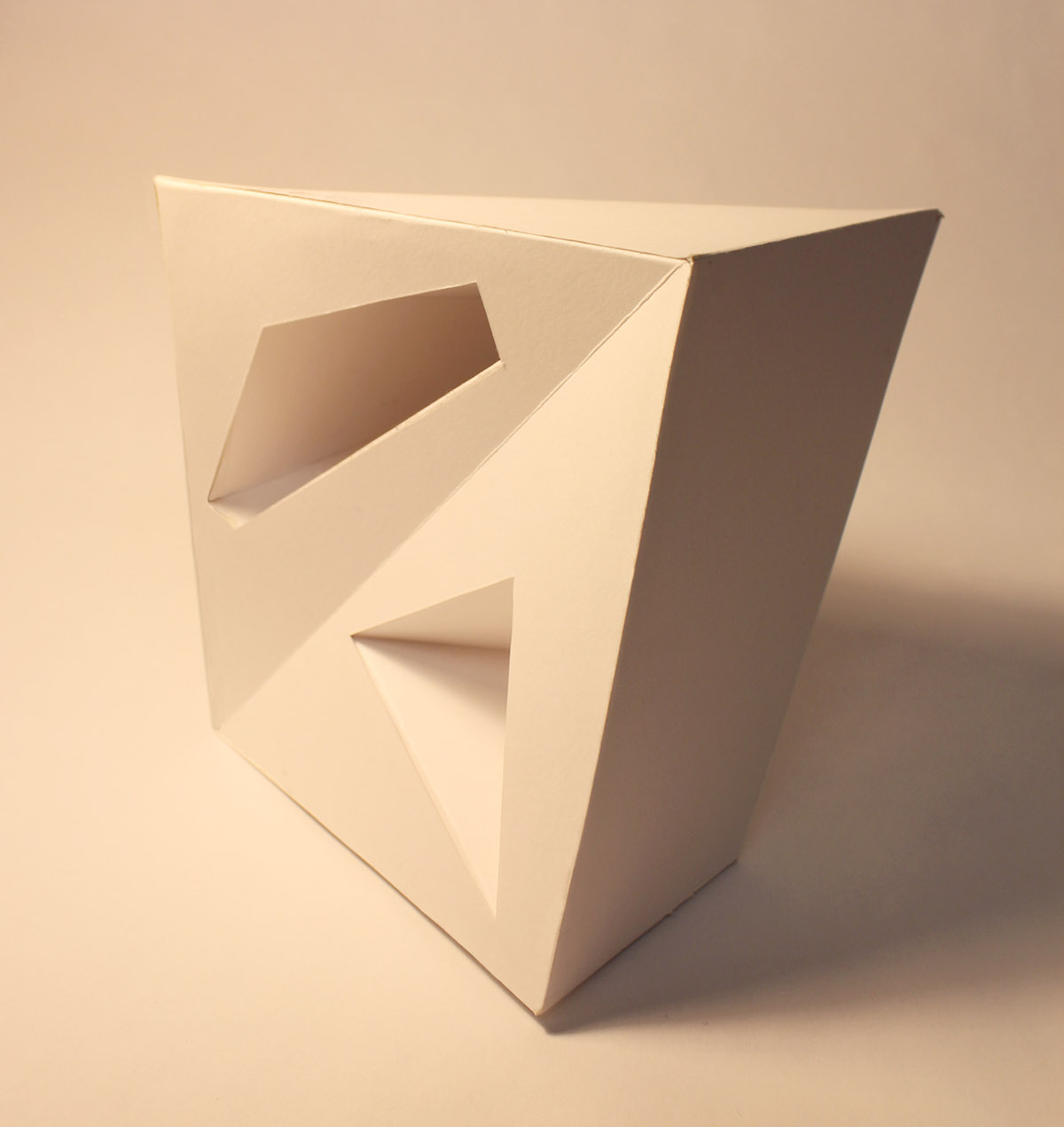 Truncated cube 3d design bristol board
