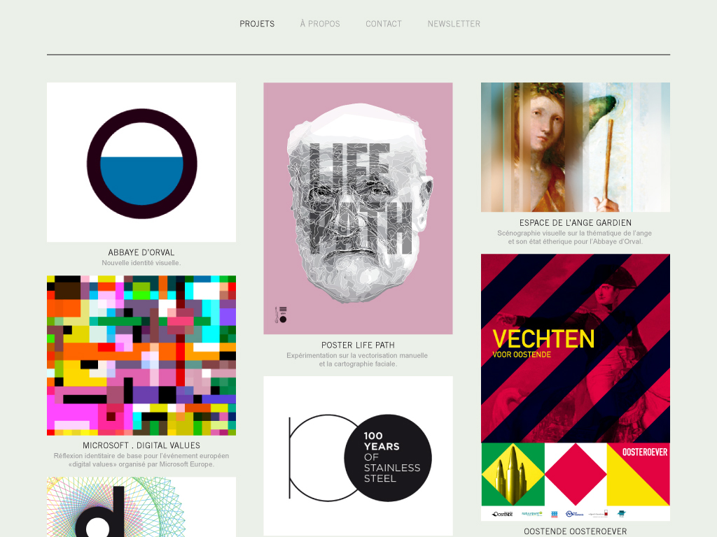 qian creation olivier rensonnet Website design Webdesign graphic news website