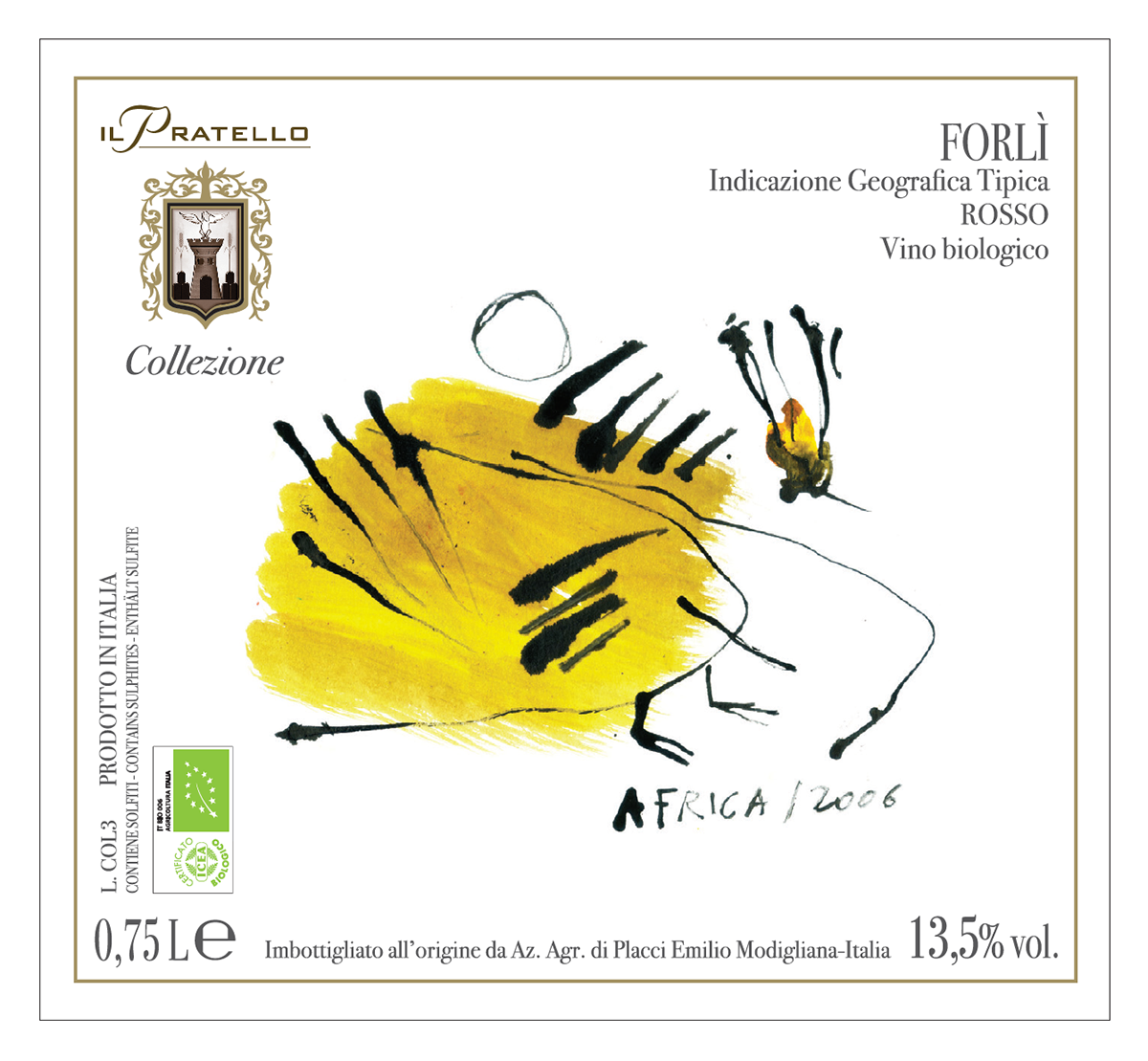 wine italian wine Label wine label francesca ballarini vino etichette vino giorgio melandri illustrated label Sangiovese