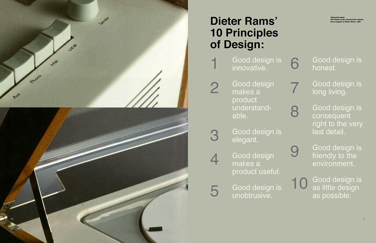 industrial designer Dieter Rams Minimalism
