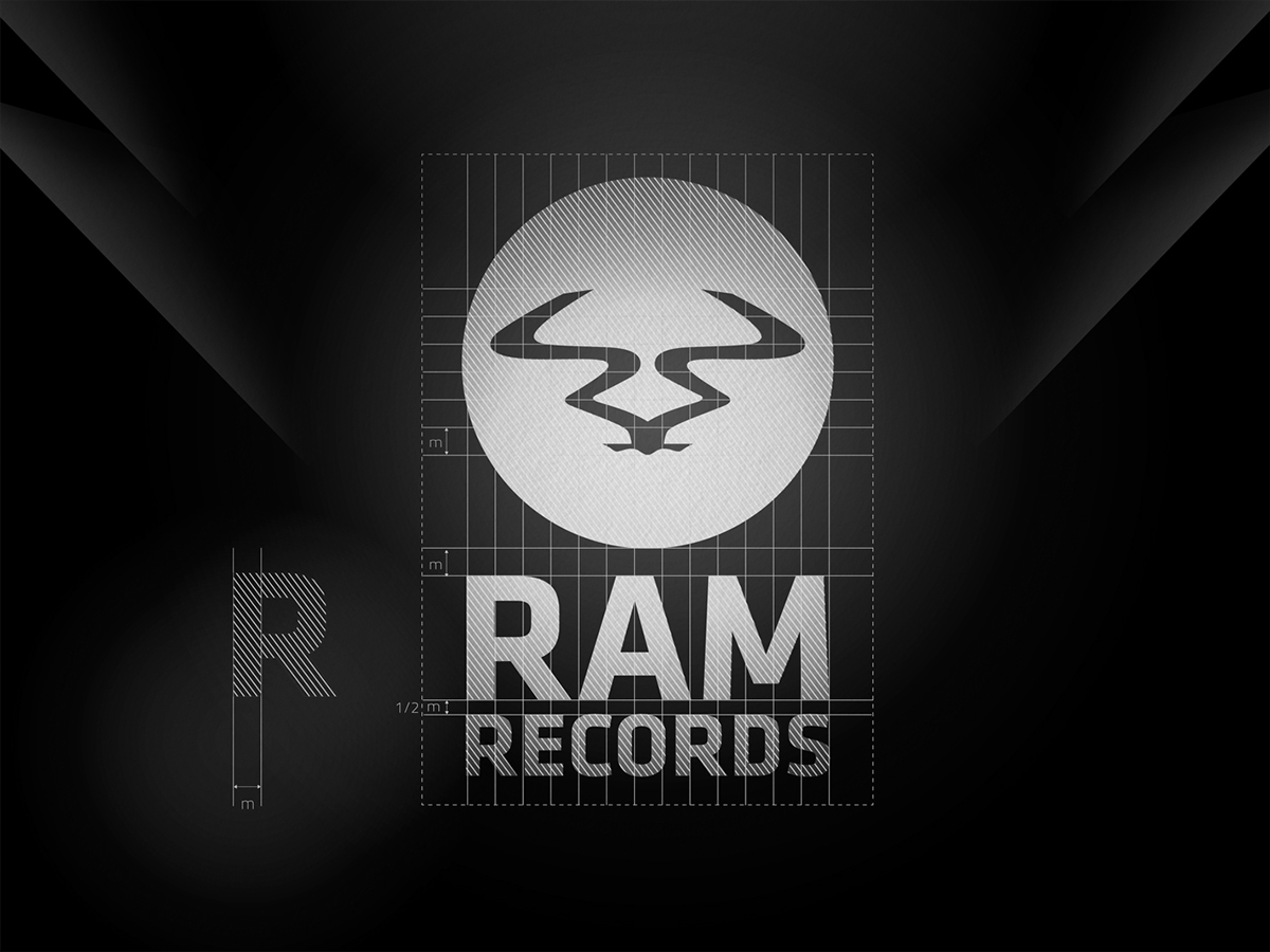 Adobe Portfolio identity RamRecords corporate restiling RESTYLING label records UK drum'n'bass Electro music