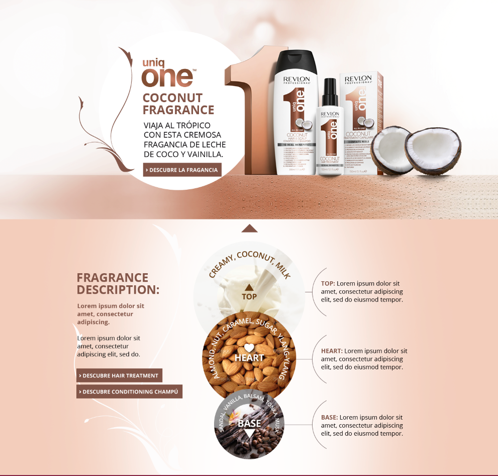 Adobe Portfolio infographic beauty graphic fragance