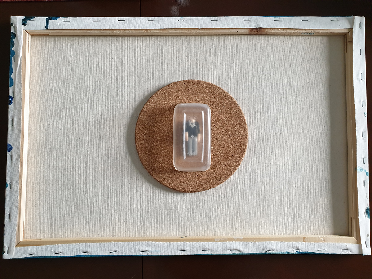 canvas women frame puppets artist Saudia Arabia cork hot pad installation experimental Project