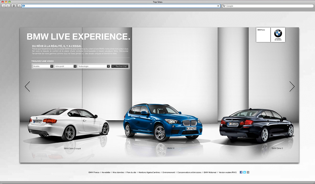 car BMW xdrive Web Flash Experience test drive