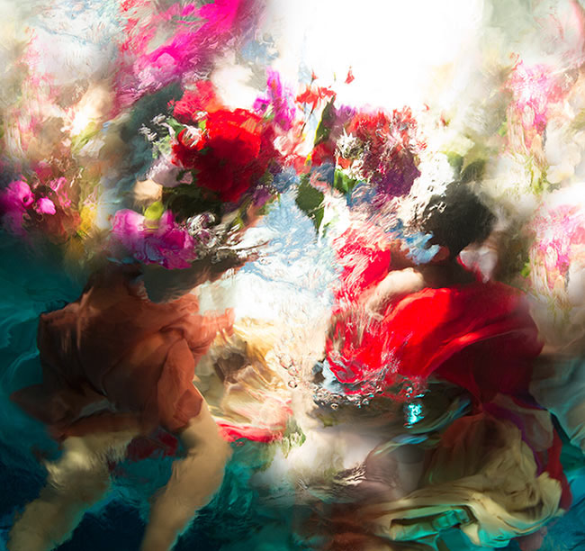 baroque mixed media design art color underwater photograph abstract