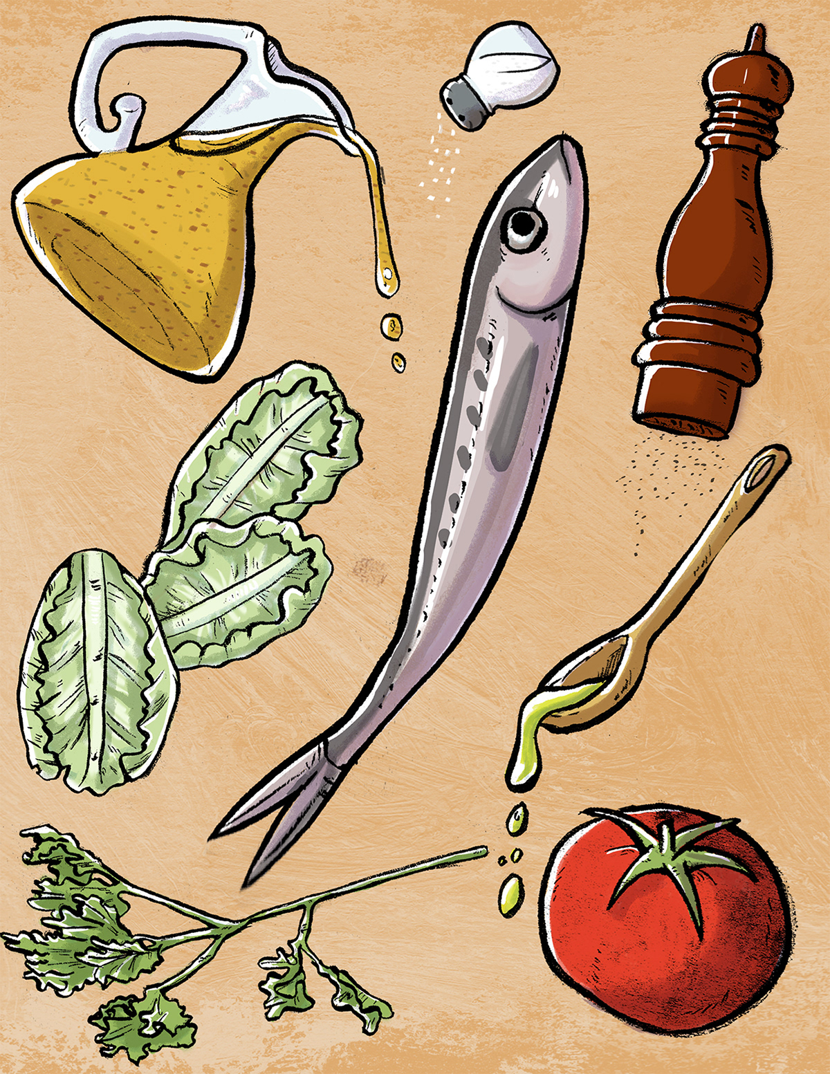 food illustration MICA