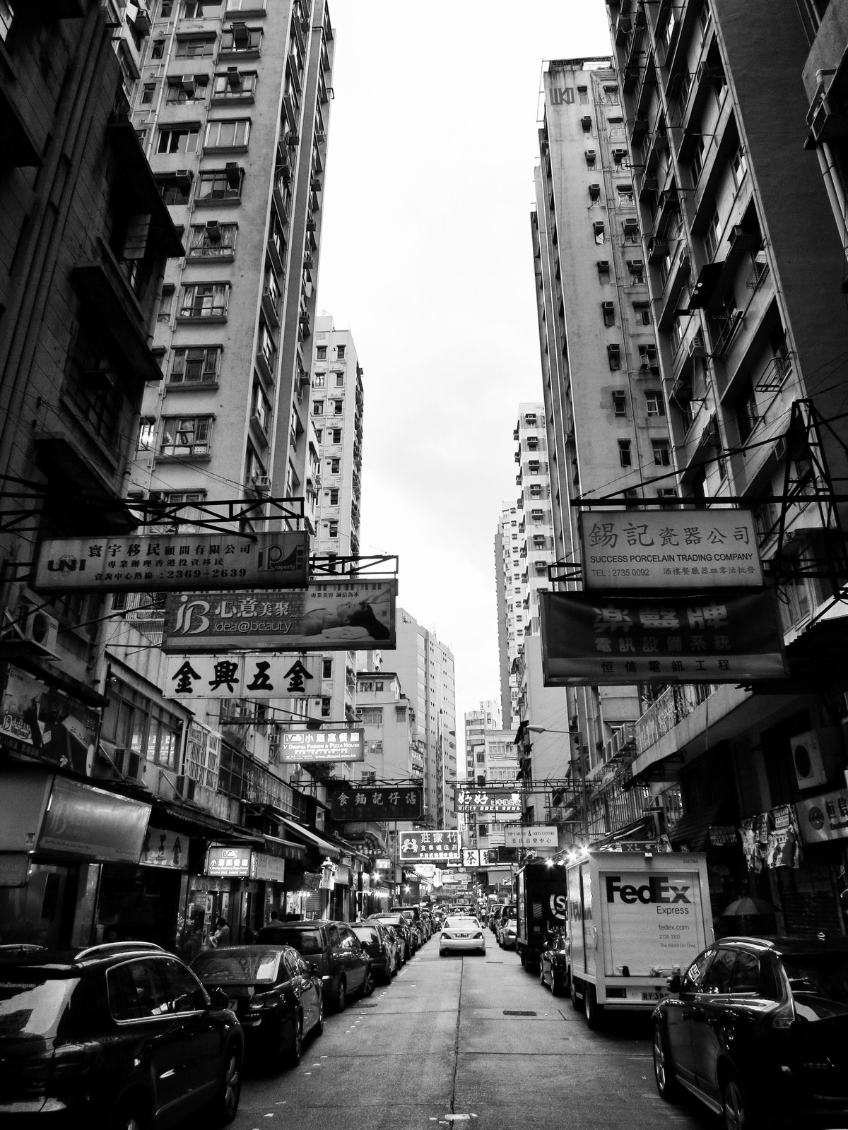 china Hong Kong shanghai beijing b/w