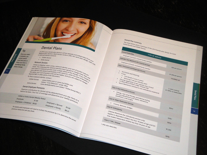 benefits brochure Corporate Design Communication Design brochure Charts medical