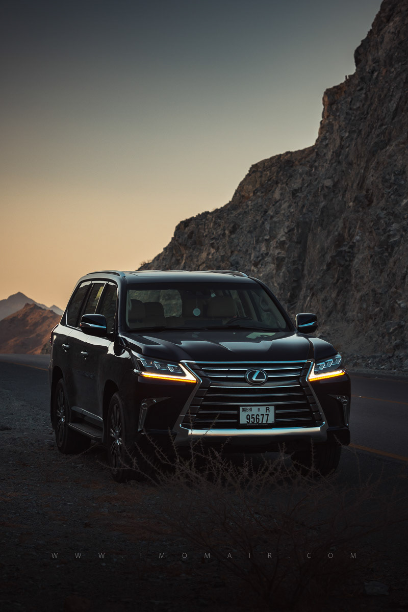 Adobe Portfolio car desert drive dubai Lexus luxury mountains suv UAE