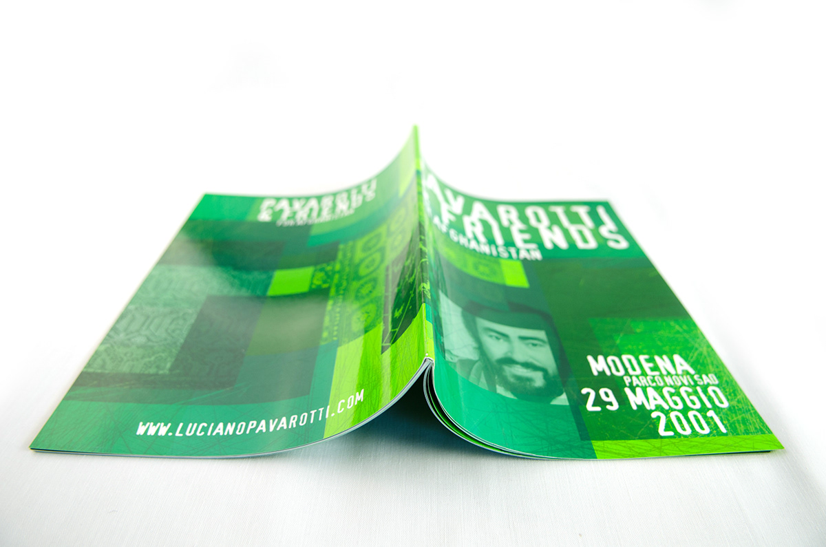tenor luciano pavarotti poster ticket DUETTE opera catalog pass Singer pop music CD cover