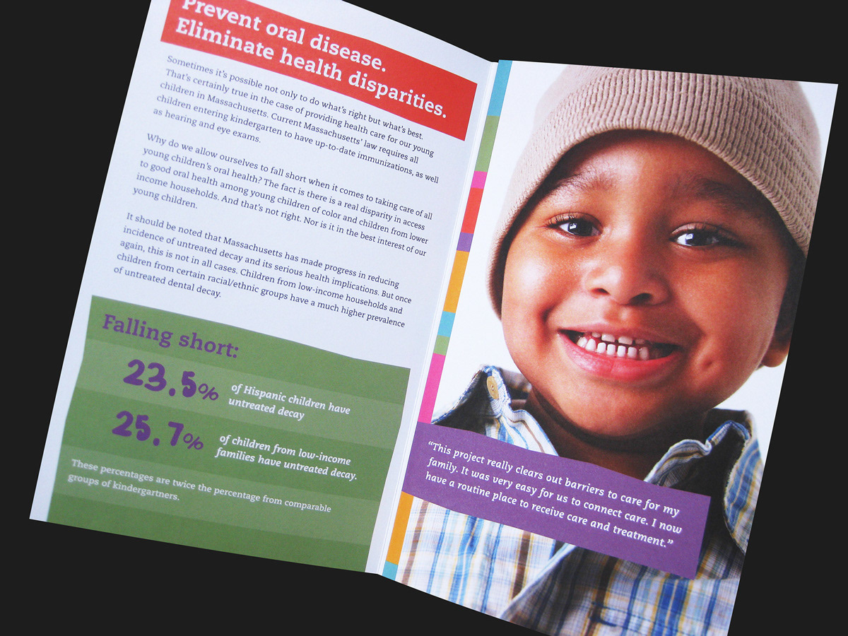 brochure design kids colorful healthcare non-profit print design  art direction 