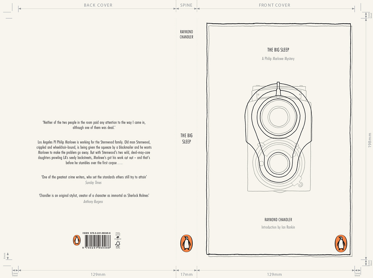 Alex Bull  Penguin Design Awards book cover the big sleep