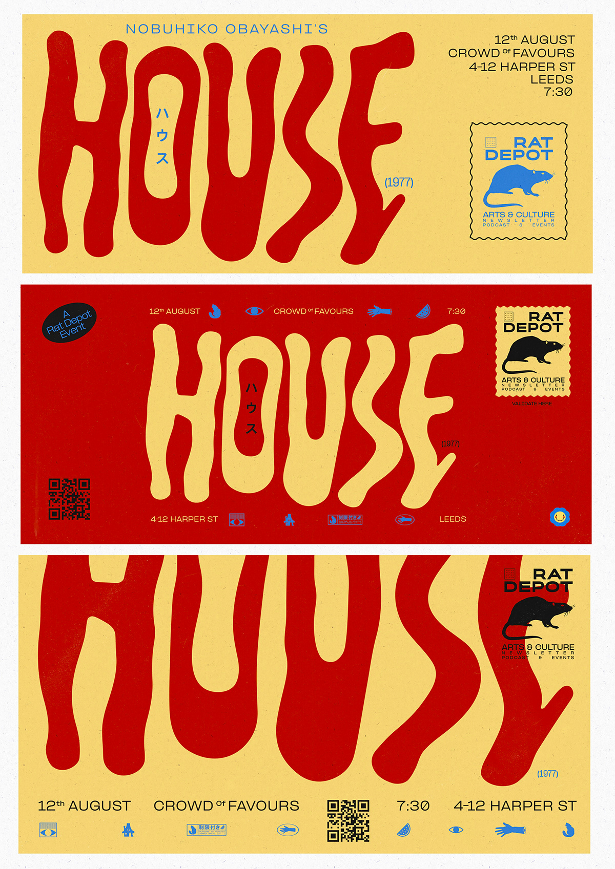 poster Film   graphic design  typography   japan vintage Retro design Cinema Poster Design
