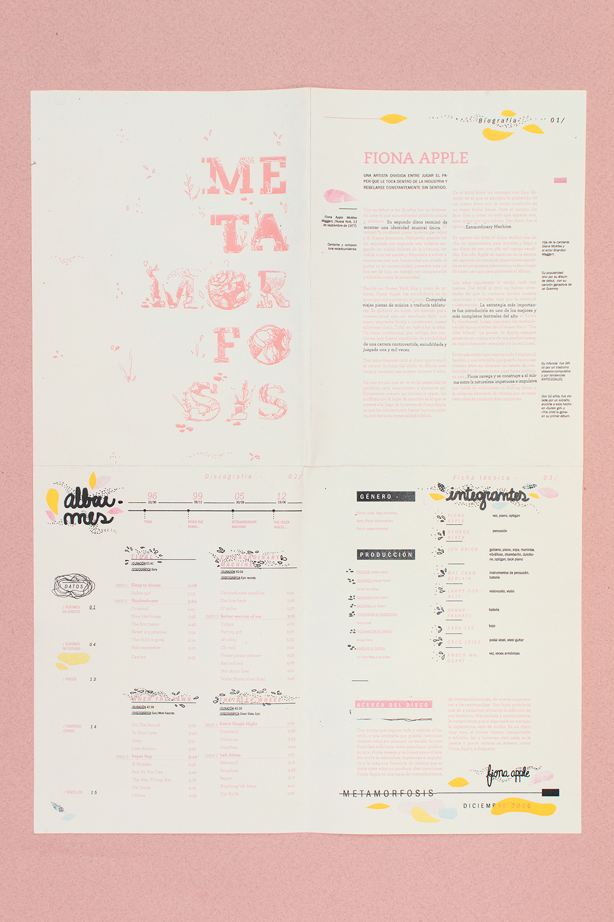 diseño gráfico Diseño editorial tipografia vinilos tipography graphic desing desing afiche fadu Gabriele