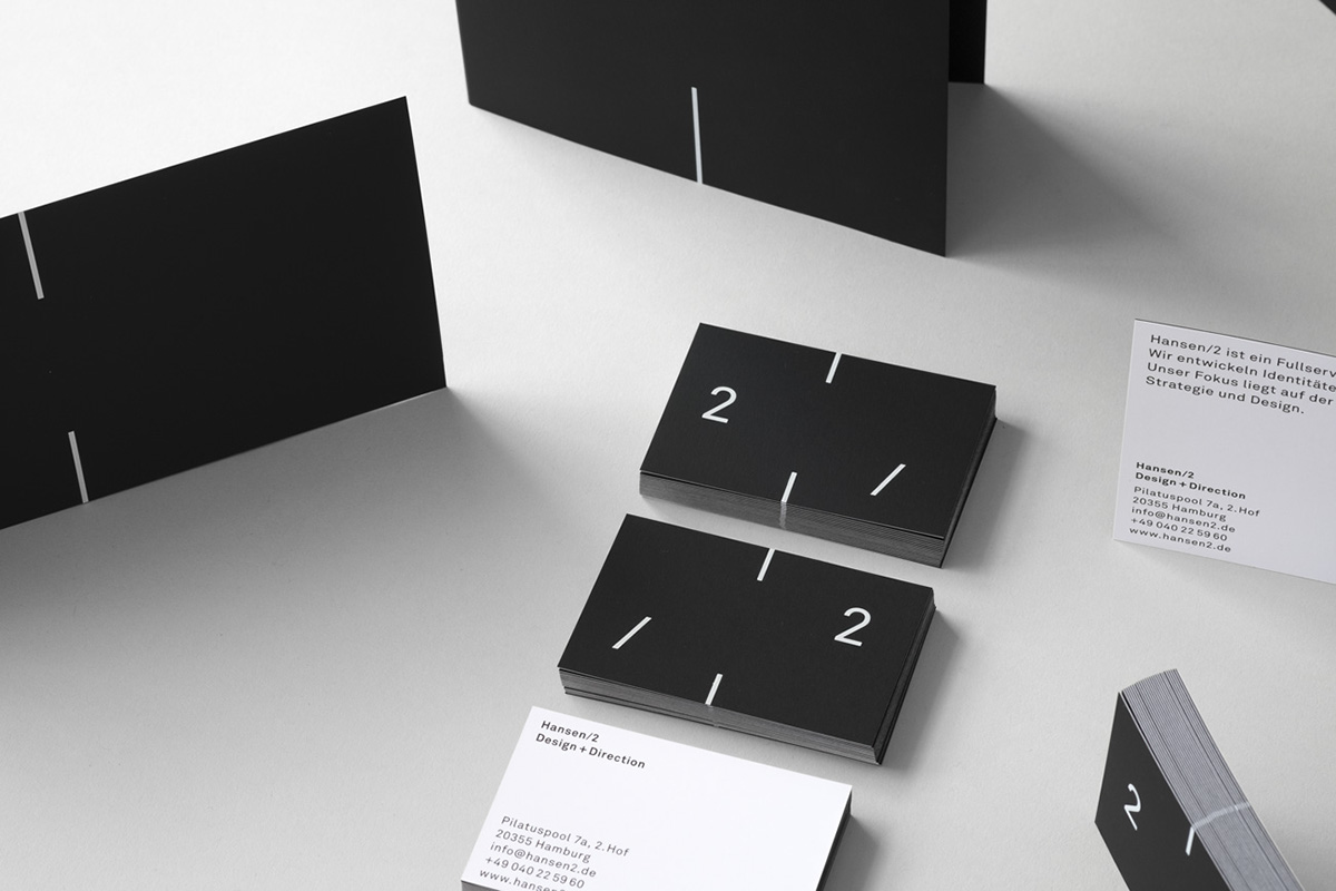 corporate business card black fedrigoni paper minimal clean simple logo