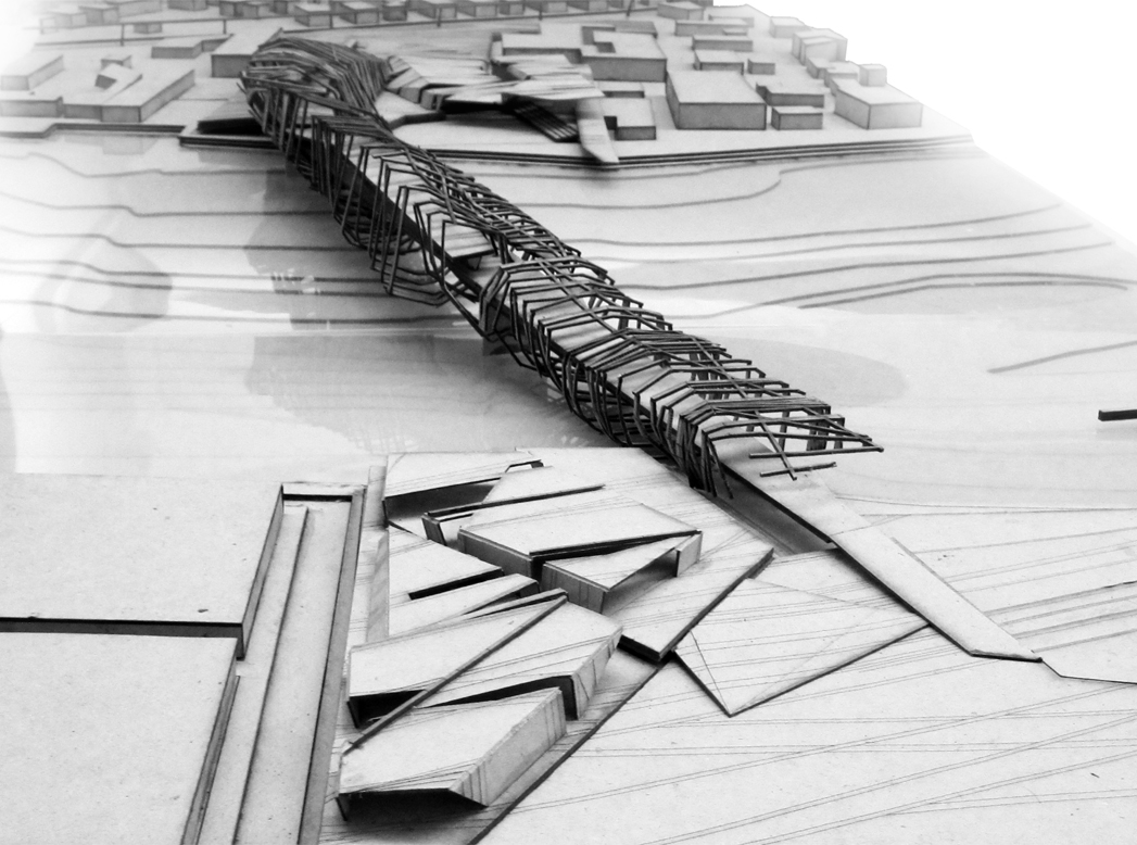 bridge structure Grasshopper parametric thames river London accumulation wood model