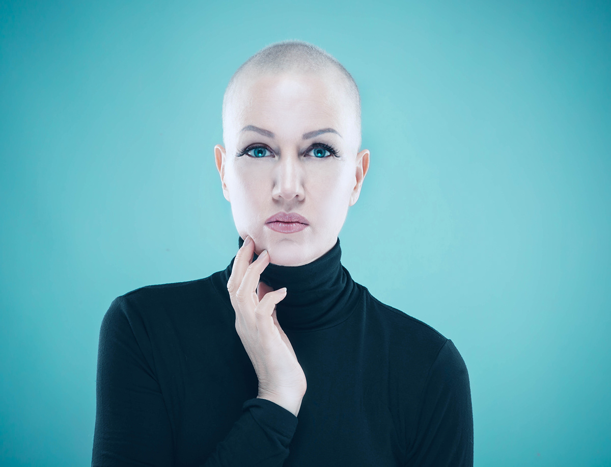 bald beauty breast cancer cancer hairloss Health model Photography  self portrait woman