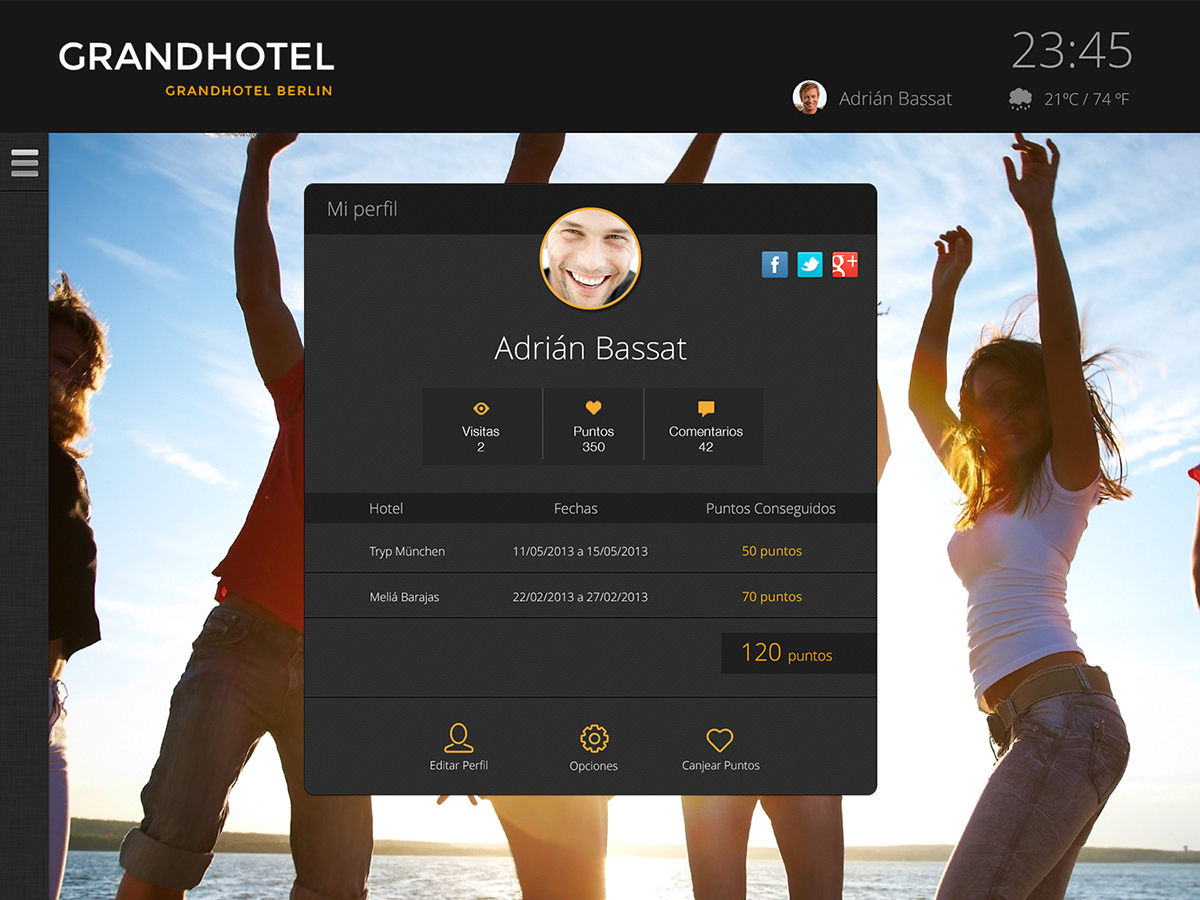 hotel app ux UI