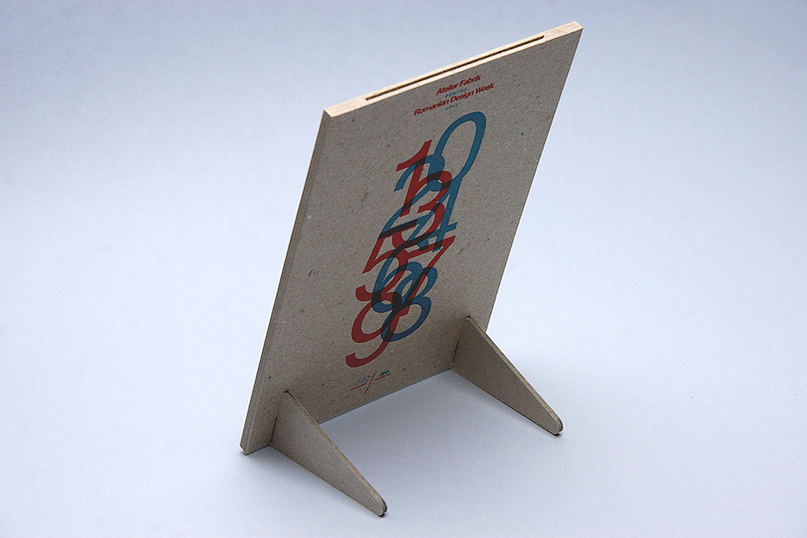 cardboard letterpress object frame