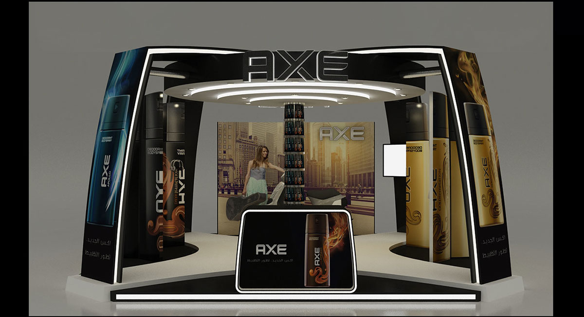 All New Axe booth axe booth axe activation 3D